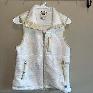 The North Face White Fleece Vest